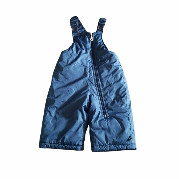 Roots Canada Infant Snowsuit Snow Bibs 3-6 Mos Blue - Picture 1 of 7